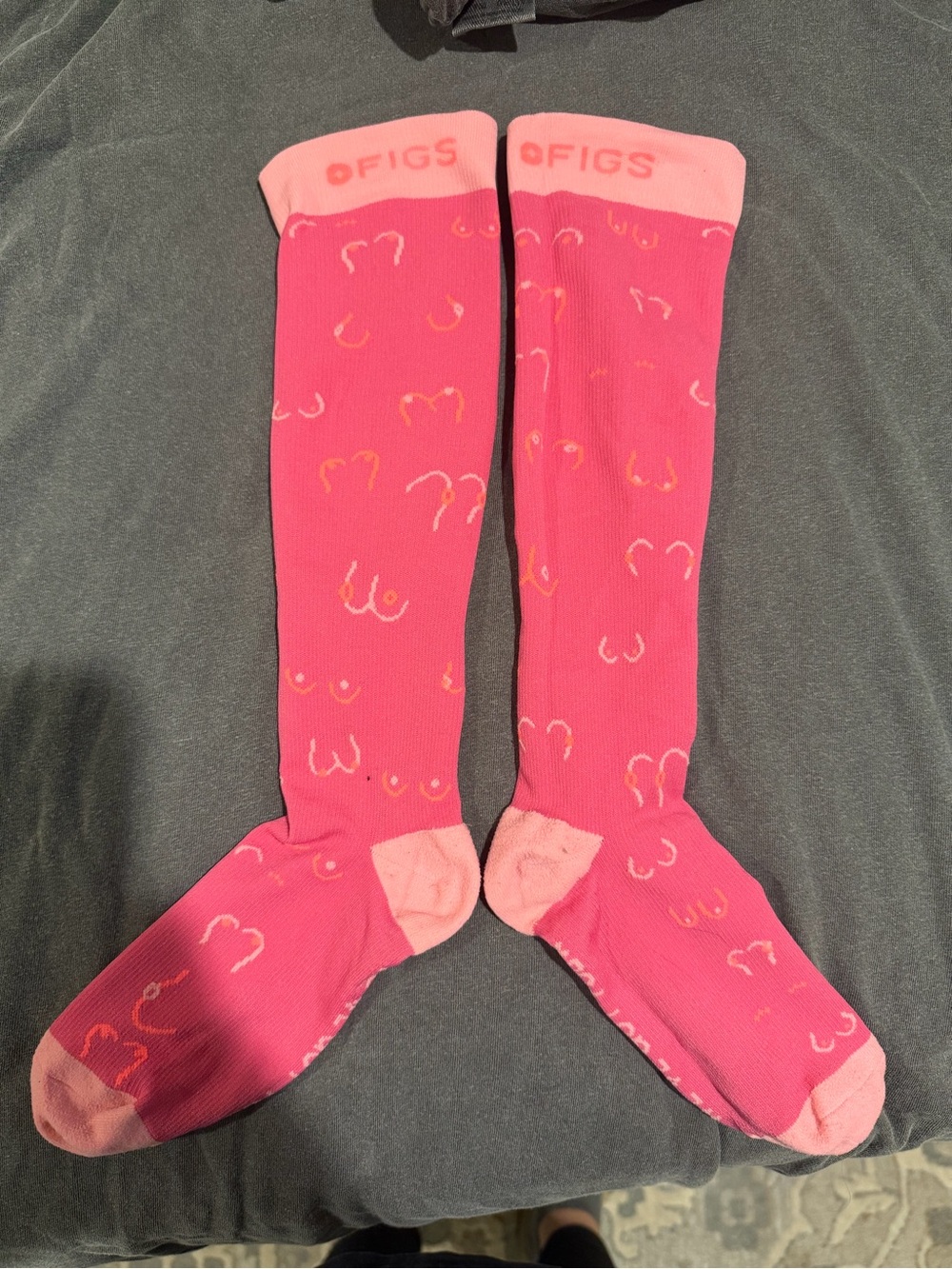 FIGS Women’s Pink Knee-High Compression Socks